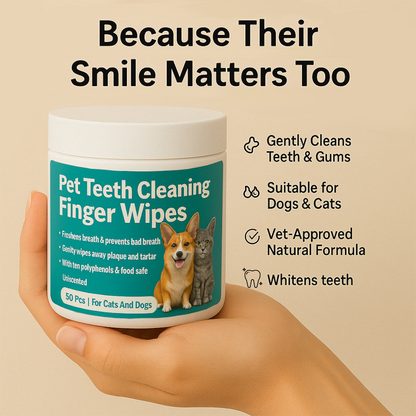 Pet Dental Finger Wipes