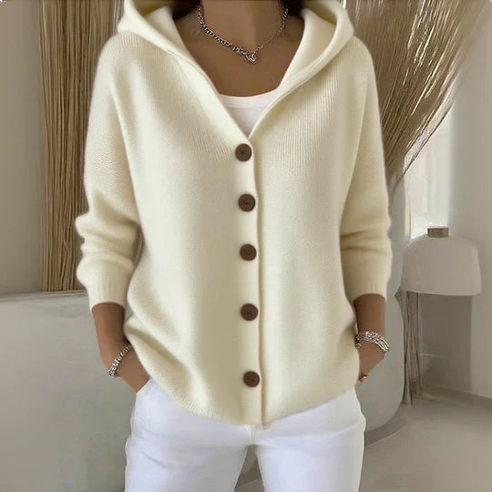 Cozy Hooded Knit Cardigan