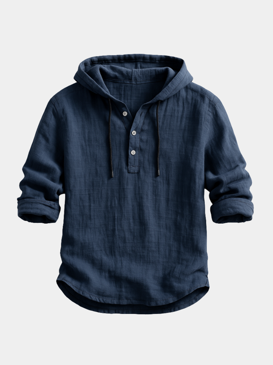 Luxury Hooded Linen Shirt