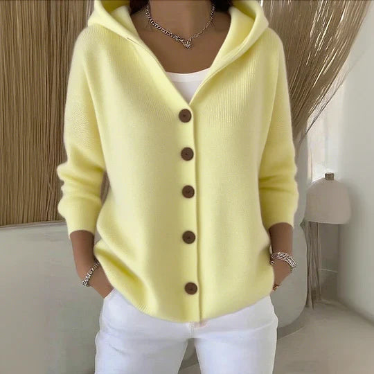 Cozy Hooded Knit Cardigan