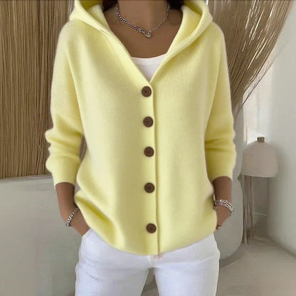 Cozy Hooded Knit Cardigan