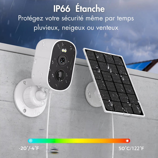 Caméra Wifi Solaire 1080P