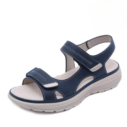 Elegant Comfort Leather Sandals