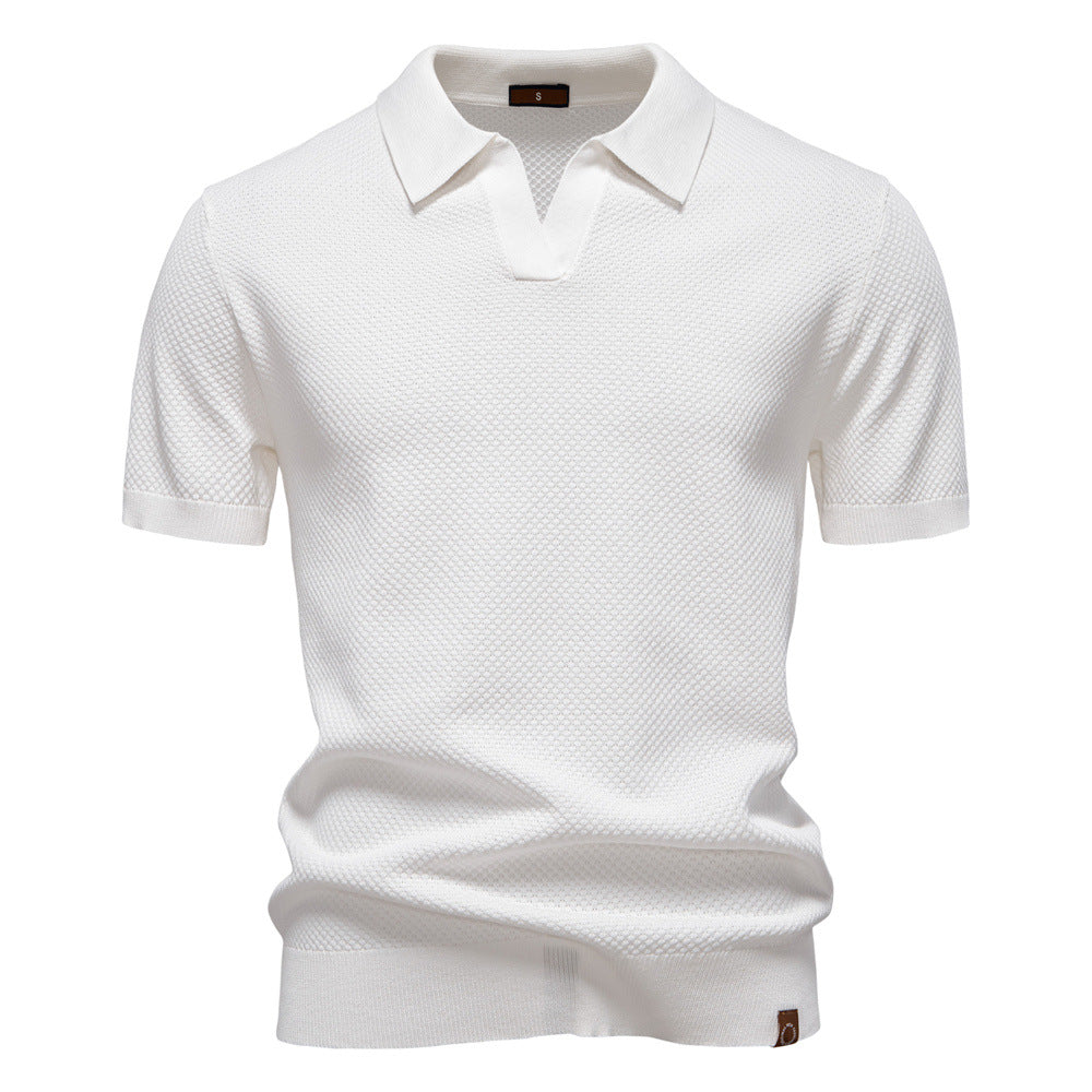 Stylish Textured Polo Shirt