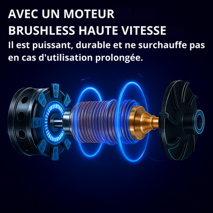 Souffleur sans fil pour un nettoyage rapide des feuilles et de la saleté