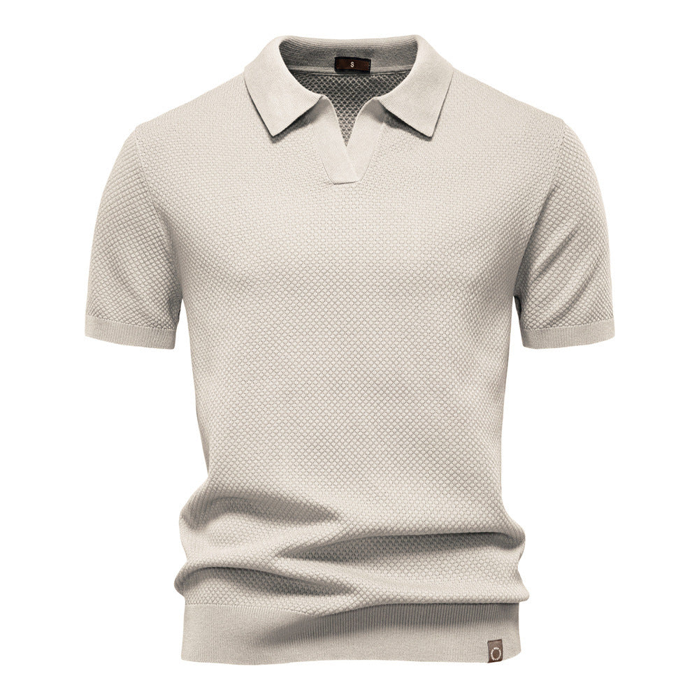 Stylish Textured Polo Shirt