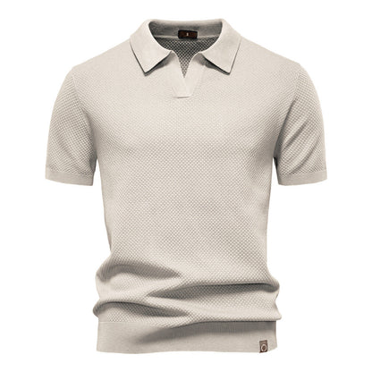 Stylish Textured Polo Shirt