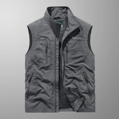 Breathable Cargo Vest with Pockets