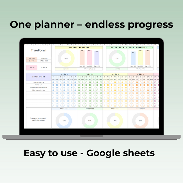 Easy Fitness Tracker Sheets